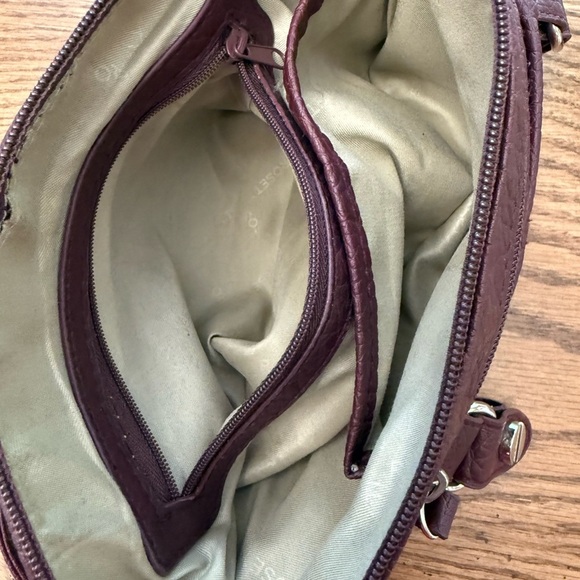 Rosetti Burgundy/Brown Faux Leather Purse/Shoulder Bag Preowned - Picture 11 of 11